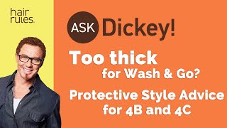 Too Thick For Wash amp Go Protective Style Advice for Type 4B4C [upl. by Legyn784]