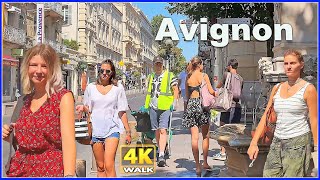 【4K】WALK in FRANCE Avignon Provence Travel vlog [upl. by Tawnya546]