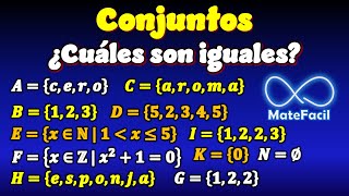 03 ¿Cuáles conjuntos son iguales [upl. by Ardy956]