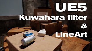 UE5 directional Kuwahara post process filter  LineArt [upl. by Simons]