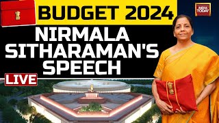 Budget 2024 LIVE Nirmala Sitharaman Budget 2024 LIVE  Parliament Budget Session 2024  India Today [upl. by Nilreb]