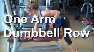 How to One Arm Dumbbell Row  Alexandra Wilson [upl. by Ille]