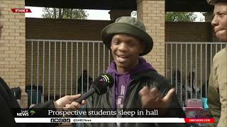 Higher Education  Prospective CPUT students in Cape Town sleeping in hall streets [upl. by Esilegna]