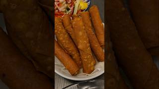 CRISPY SPRING ROLLS springroll lumpia shortsvideo shortsfeed shortvideo shorts short [upl. by Bandeen]