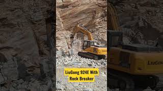 924E LiuGong Excavator amp Epiroc MB1500 Breaker [upl. by Aerdnad]