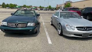 SL500 R230 VS SL500 R129 SidebySide [upl. by Gambrill]