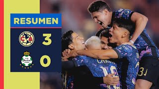 Resumen completo América 3 – 0 Santos  Jornada 12 AP24  ¡Tres puntos más que nos llevamos [upl. by Hepsiba39]