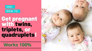 GET PREGNANT FOR TWINS TRIPLETS QUADRUPLETS LEARN How2021 [upl. by Larimor770]