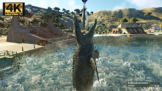 Mosasaurus Feeding Show  Jurassic World Evolution 2  ALL DINOSAURS MARINE  Jurassic World [upl. by Halli]