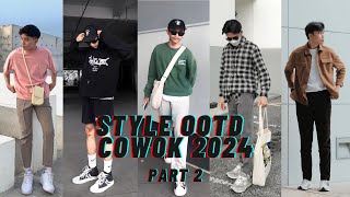 Inspirasi Outfit Cowok Keren  Rekomendasi Ootd Pria 2024  Shopee Haul [upl. by Aikar403]