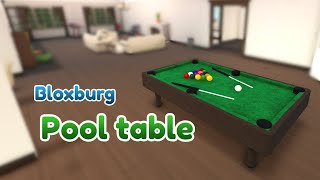 How to make a pool table in Bloxburg  Bloxburg builds [upl. by Ecirtal]