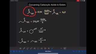 40 Converting carboxylic acids to esters [upl. by Zenger]