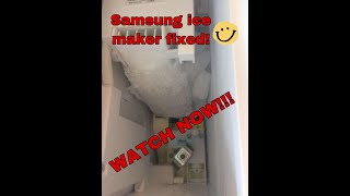 samsung ice maker frozen shut 2020 Easy Fix Permanently [upl. by Haneekas]