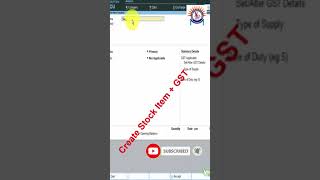 how to create stock item with GST in hindi shorts  Learn tally prime  tally full class in hindi [upl. by Adelice]