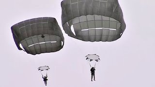 T11 Advanced Tactical Parachute System  Paratroopers Jump [upl. by Scevo]