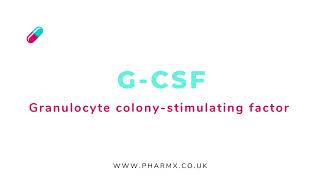 GCSF  Granulocyte Colonystimulating Factor  Pronunciation [upl. by Lizned159]