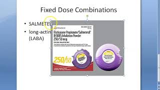 Pharmacology 998 c Fixed Dose Combination Practical Salmeterol Fluticasone Rationale Adrenergic [upl. by Marcie]