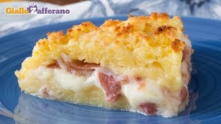 SBRICIOLATA DI PATATE CON PANCETTA E MOZZARELLA DI BUFALA [upl. by Orrin]