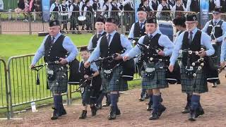 March Past and Salute to the Chieftain Cowall Games 2024 [upl. by Ocirnor]