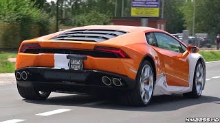 Lamborghini Huracán Start Up and Accelerations Sound  13 of them [upl. by Fritz]