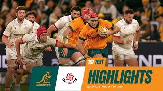 Wallabies v Georgia Highlights  First Test  2024 [upl. by Raychel748]