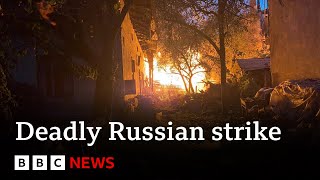 Russian strike on Lviv in Ukraine kills seven  BBC News [upl. by Niret]