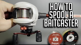 How to Spool a Baitcaster Reel with Fluorocarbon [upl. by Elvira578]