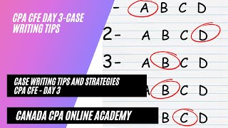 CPA CFE DAY 3 Case writing tips and strategies [upl. by Radloff]