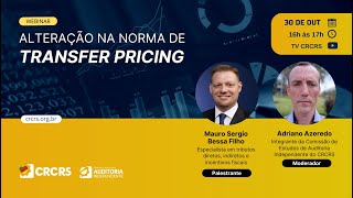 Webinar Alteração na norma de transfer pricing [upl. by Eiliah823]