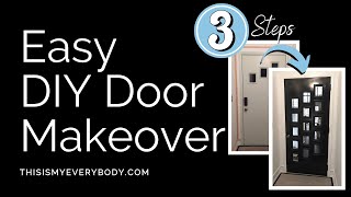 Front Door Makeover DIY for Mirror French Door  Simple Living DIY Home Ideas [upl. by Sung]