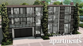 Windenburg Apartments For Rent  The Sims 4 CC Speed Build [upl. by Heddi705]