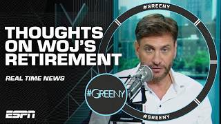 Mike Greenberg bids his friend amp colleague Adrian Wojnarowski farewell amp congrats 🤝  Greeny [upl. by Nolan398]