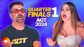 NEW Americas Got Talent ✨ Quarterfinals 1 ALL PERFORMANCES 🤩  AGT 2024 🇺🇸 [upl. by Kenwee204]