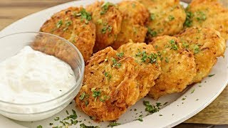 Potato Latkes Recipe  How to Make Potato Fritters [upl. by Arikahc]