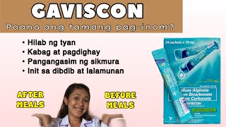 GAVISCON for acid reflux tagalog  GAVISCON LIQUID SACHET HOW TO TAKE  Simply Shevy [upl. by Glad341]