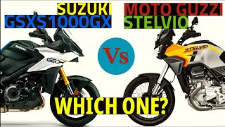 NEW Suzuki GSXS1000GX Vs NEW Moto Guzzi Stelvio  Which One Should You Buy [upl. by Nohsid]