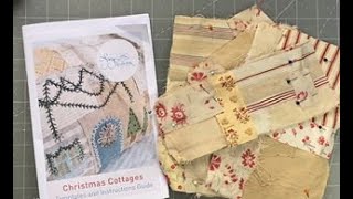 Christmas decorations  Forage by Lisa Mattock slow stitched Christmas cottages [upl. by Sesiom296]