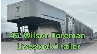 45 Wilson Gooseneck Aluminum Livestock Trailer [upl. by Claudine]