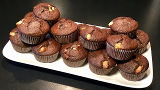 RECETTE DE MUFFINS EXTRA MOELLEUX AU NUTELLA ET CHOCOLAT BLANC [upl. by Welby]