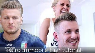 Ciro Immobile Inspired Hairstyle  Mens Football Player Haircut  Tutorial by Slikhaar TV [upl. by Albion295]