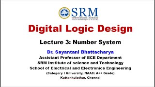 Digital Logic Design Lecturer 3 Number System Part 3 [upl. by Parshall]