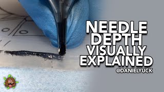 Tattooing 101Needle Depth Visually Explained [upl. by Atrim]