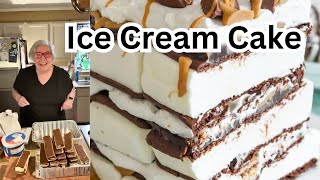 Ice Cream Cake  Cooking With Sandy [upl. by Rotman594]