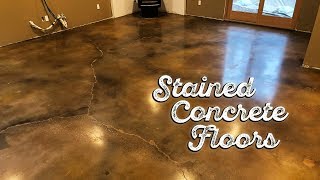 Stained Concrete Floors [upl. by Vonnie]