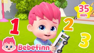 123 Learn Numbers and ABC  Bebefinn Fun Nursery Rhymes for Kids  Compilation [upl. by Vinia]