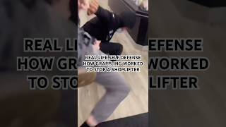 Skilled Grappler Stops Shoplifter in selfdefense shorts bjj [upl. by Jueta]