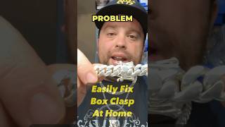 Easily Fix “Broken” Box Clasp On Jewelry At Home  Miami Cuban Or Other Chain Or Bracelet [upl. by Nnayllehs]