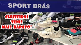 CHUTEIRAS E TÊNIS BARATOS NA OUTLET SPORT BRÁS  PUMA  ASICS  MIZUNO  FILA  ADIDAS  NIKE [upl. by Ijar]