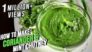 How To Make Coriander Mint Chutney  Easy Recipe By Ruchi Bharani  Basic Cooking [upl. by Skell]