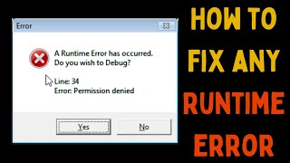 How to Fix Any Runtime Error on Windows 11 [upl. by Annoik524]